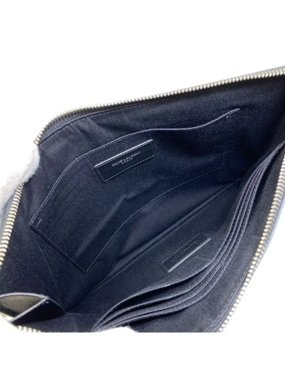Saint Laurent Clutch Leather Black Practical - Picture 5 of 10